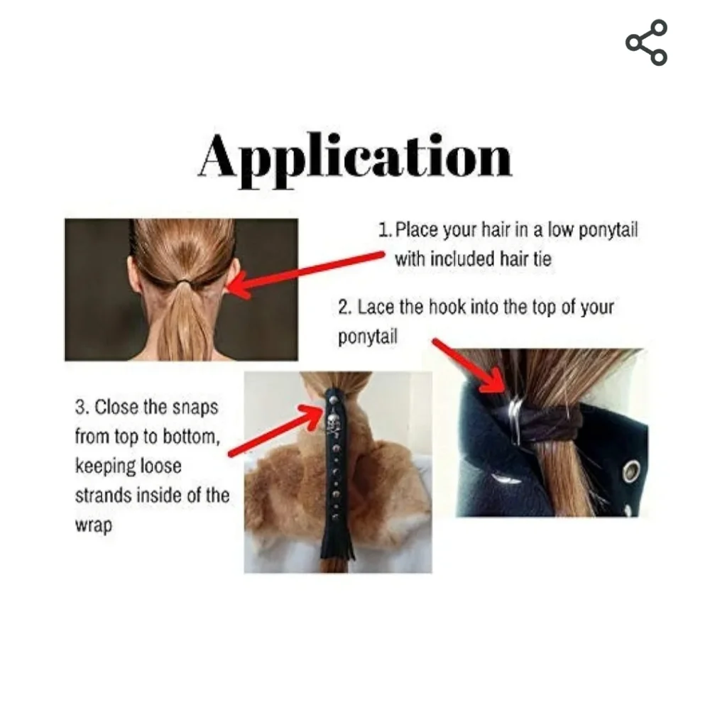 Hair Ponytail Wrap - Picture 5 of 9